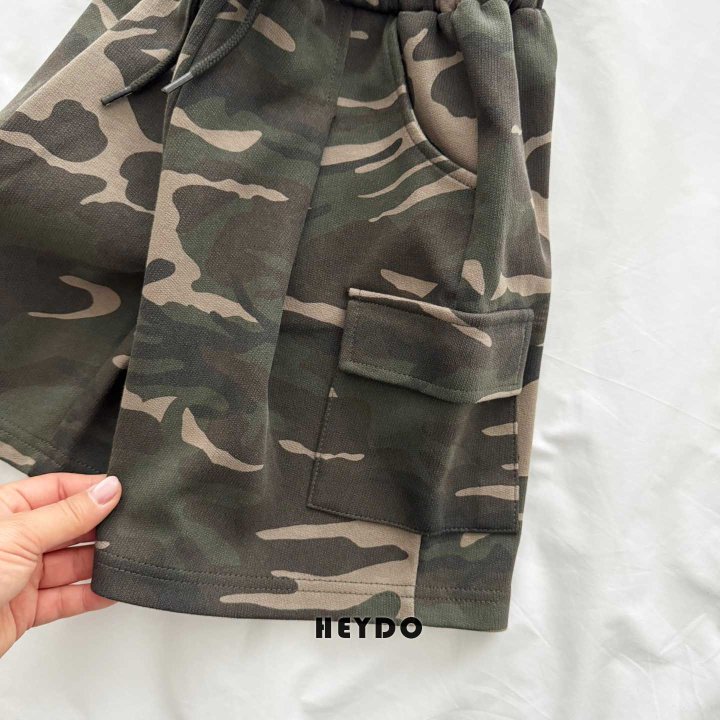 Heydo - Korean Children Fashion - #fashionkids - Camo Bermuda Pants - 7