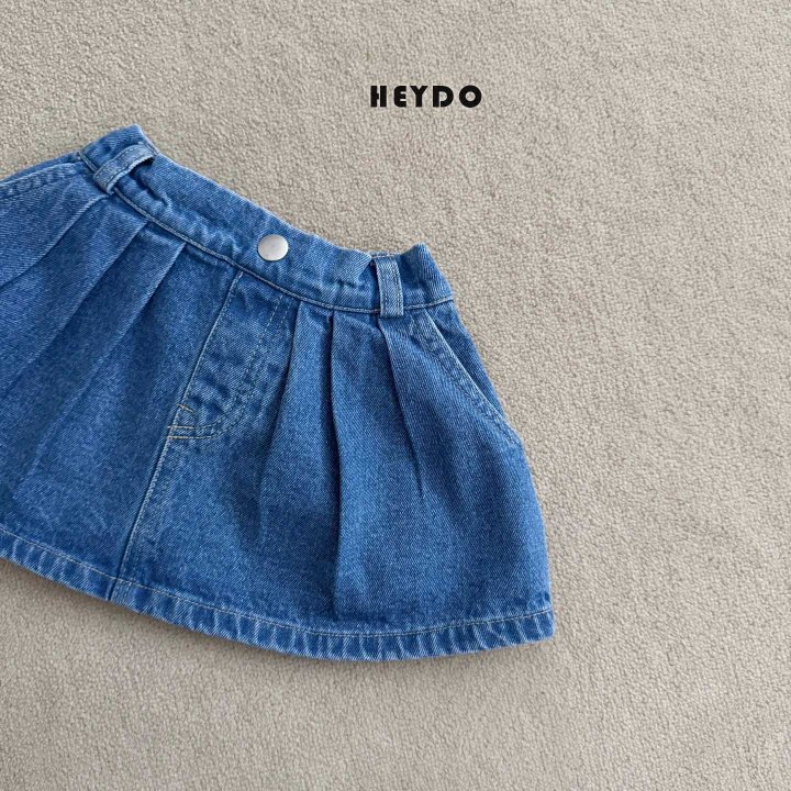 Heydo - Korean Children Fashion - #discoveringself - Ember Pleated Skirt (Blue) - 4