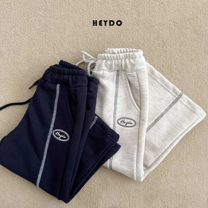 Heydo - Korean Children Fashion - #fashionkids - Logo Embroidery Pants