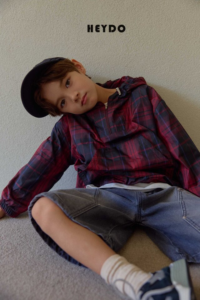 Heydo - Korean Children Fashion - #fashionkids - Check Trex Jumper - 9