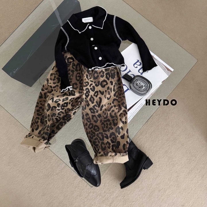 Heydo - Korean Children Fashion - #fashionkids - Leopard Pants - 8