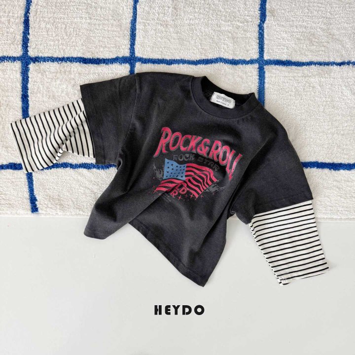 Heydo - Korean Children Fashion - #fashionkids - Rock and Rock Double Tee - 2