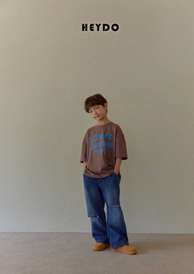Heydo - Korean Children Fashion - #fashionkids - Unbalanced Distressed Pants - 12