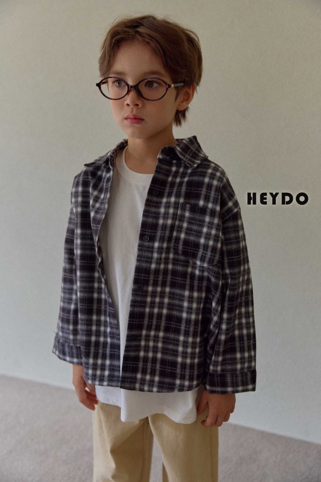 Heydo - Korean Children Fashion - #kidsshorts - Dandy Check Shirt - 12