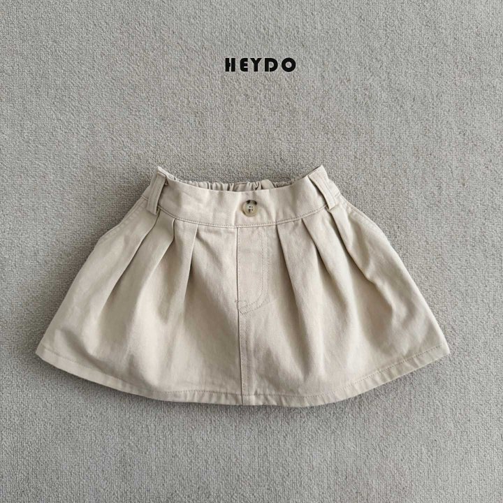 Heydo - Korean Children Fashion - #kidsshorts - Ember Pleated Skirt (Beige) - 6