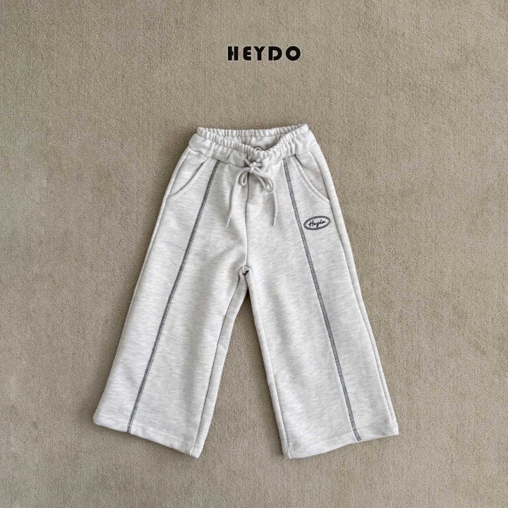 Heydo - Korean Children Fashion - #kidsshorts - Logo Embroidery Pants - 2