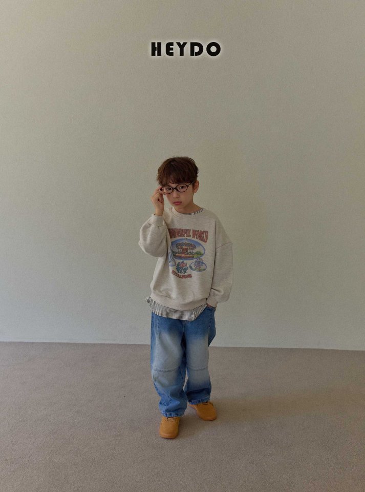 Heydo - Korean Children Fashion - #kidsshorts - Amusement Park Sweatshirt - 12