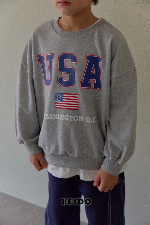 Heydo - Korean Children Fashion - #kidsstore - USA Sweatshirt - 12