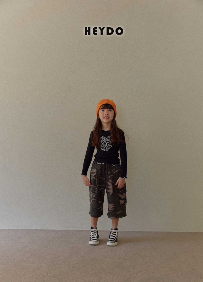 Heydo - Korean Children Fashion - #kidsstore - Heart Ribbed Tee - 11