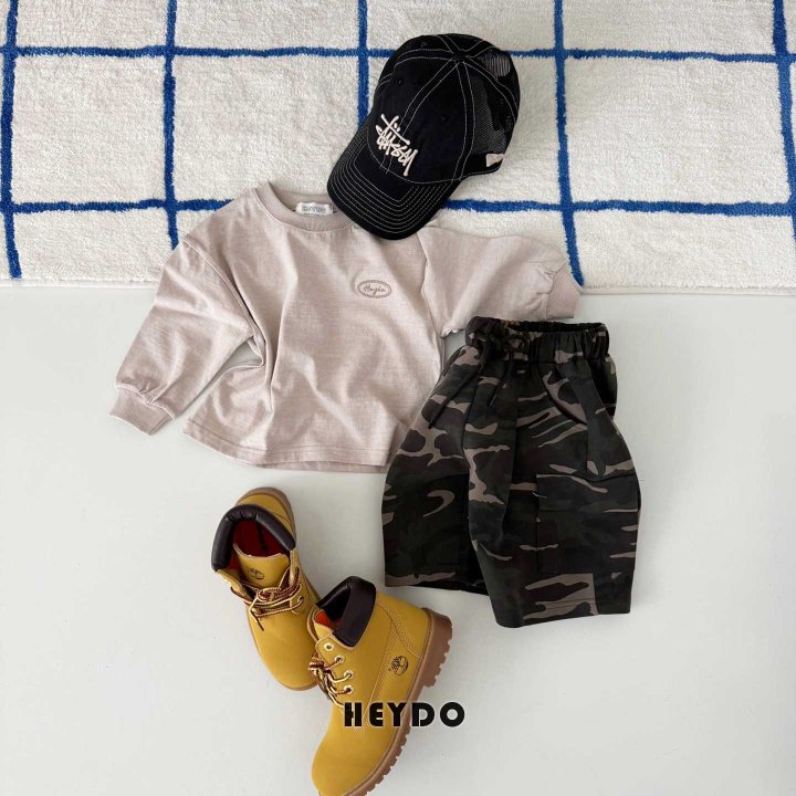 Heydo - Korean Children Fashion - #kidsstore - Camo Bermuda Pants - 9