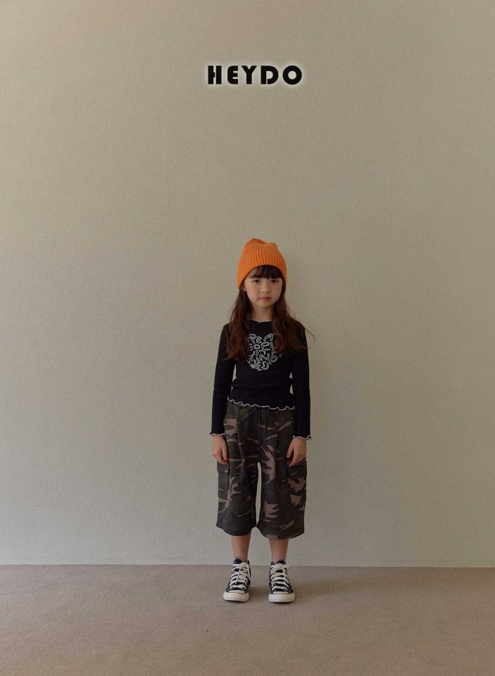 Heydo - Korean Children Fashion - #kidzfashiontrend - Heart Ribbed Tee - 12