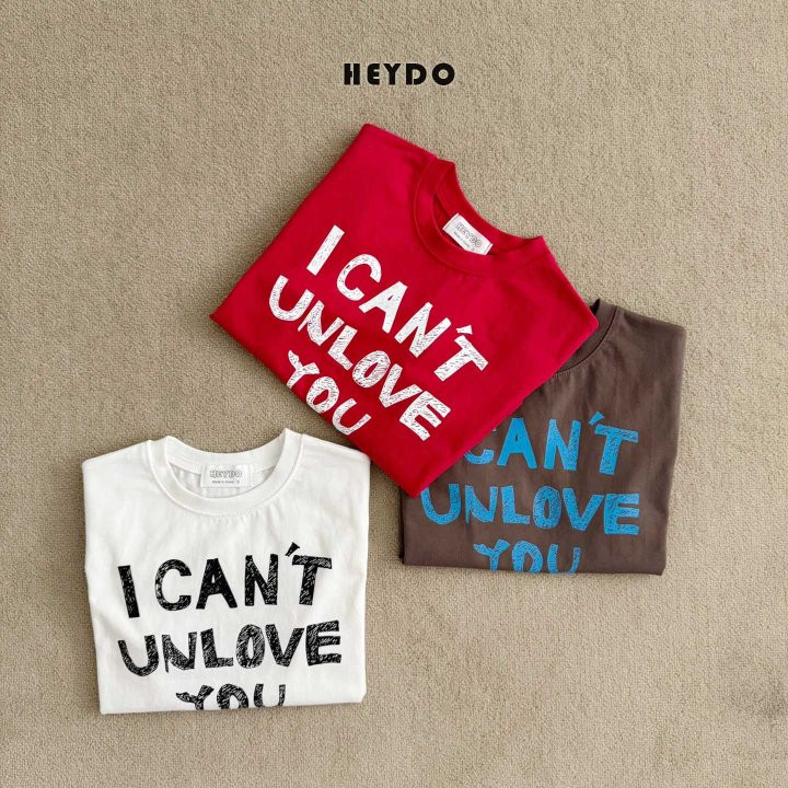 Heydo - Korean Children Fashion - #kidzfashiontrend - Unlove Short Sleeve Tee