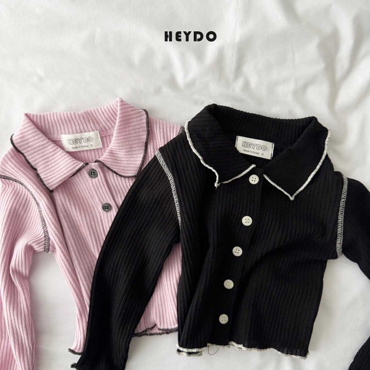Heydo - Korean Children Fashion - #kidzfashiontrend - Eight Collar Tee - 8