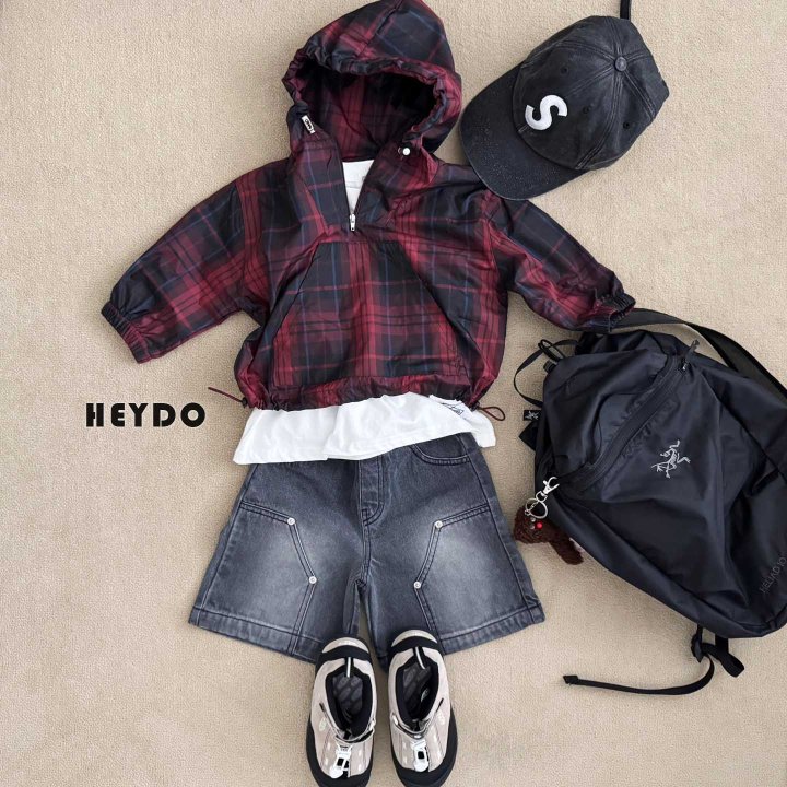 Heydo - Korean Children Fashion - #kidzfashiontrend - Rivet Bermuda Pants - 8