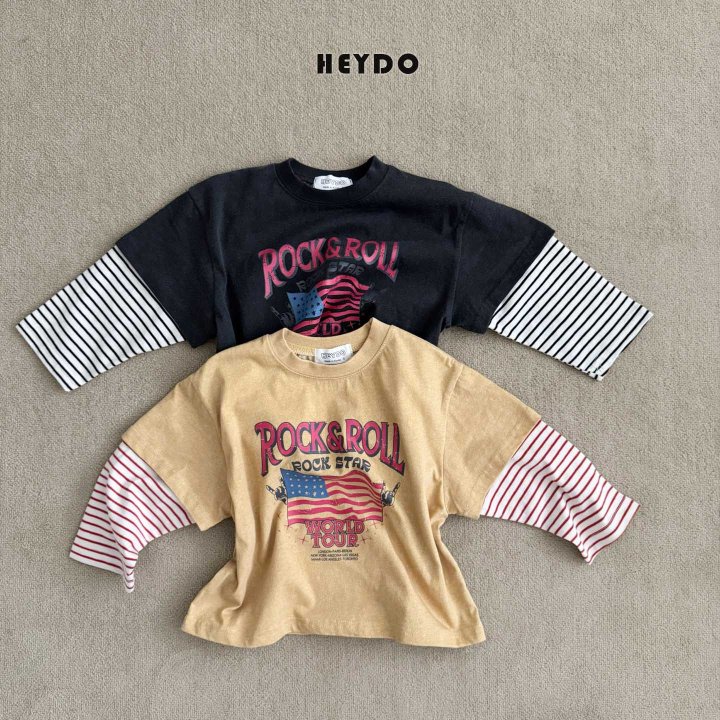 Heydo - Korean Children Fashion - #kidzfashiontrend - Rock and Rock Double Tee - 5