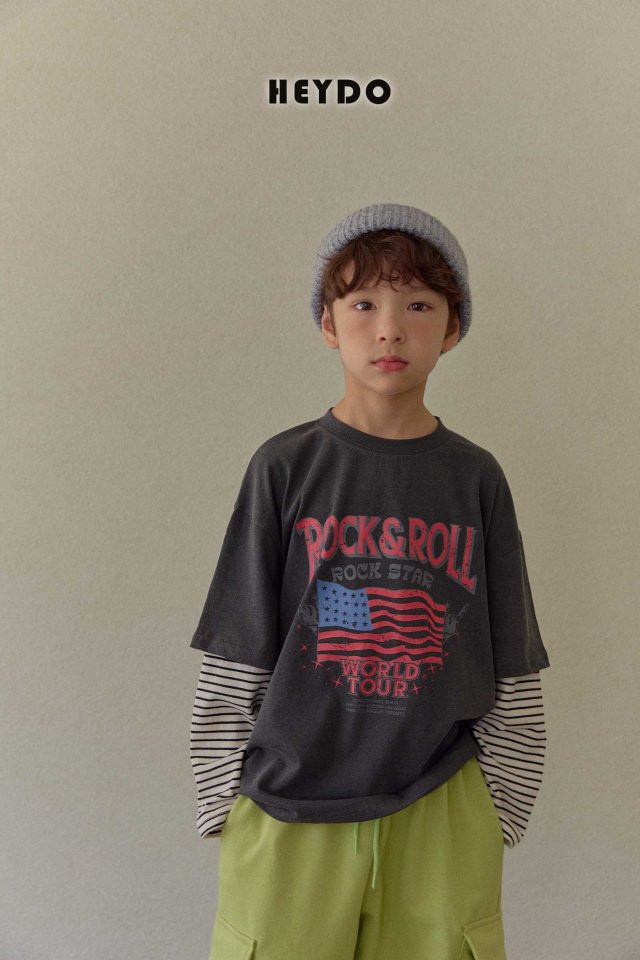 Heydo - Korean Children Fashion - #littlefashionista - Rock and Rock Double Tee - 7