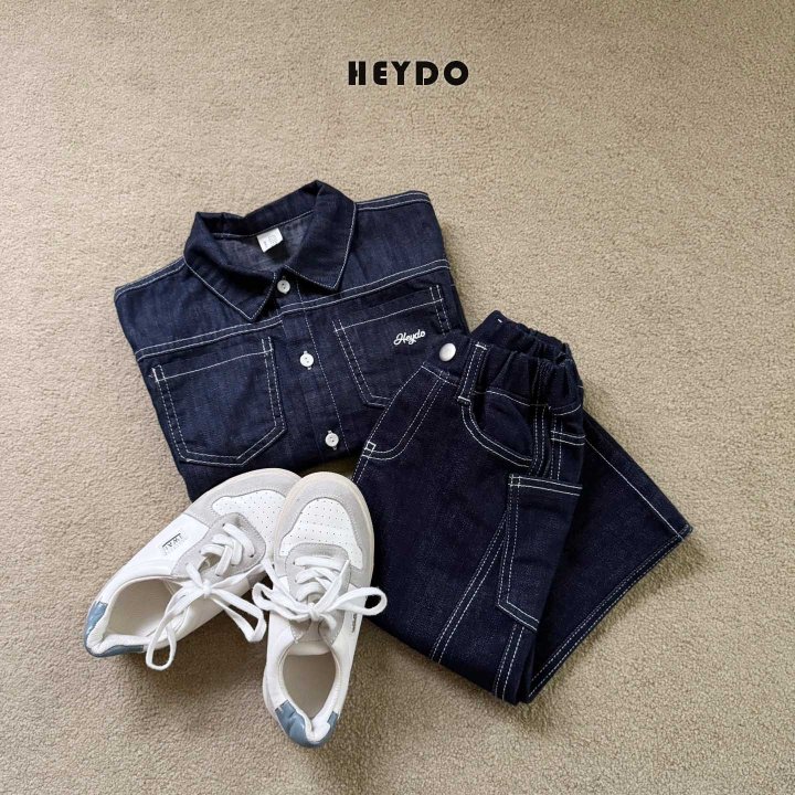 Heydo - Korean Children Fashion - #littlefashionista - Stitch Raw Shirt - 9