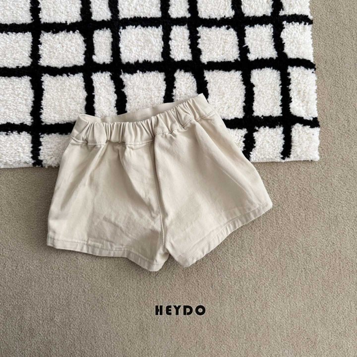 Heydo - Korean Children Fashion - #magicofchildhood - Wrap Pleated Shorts (Beige) - 6