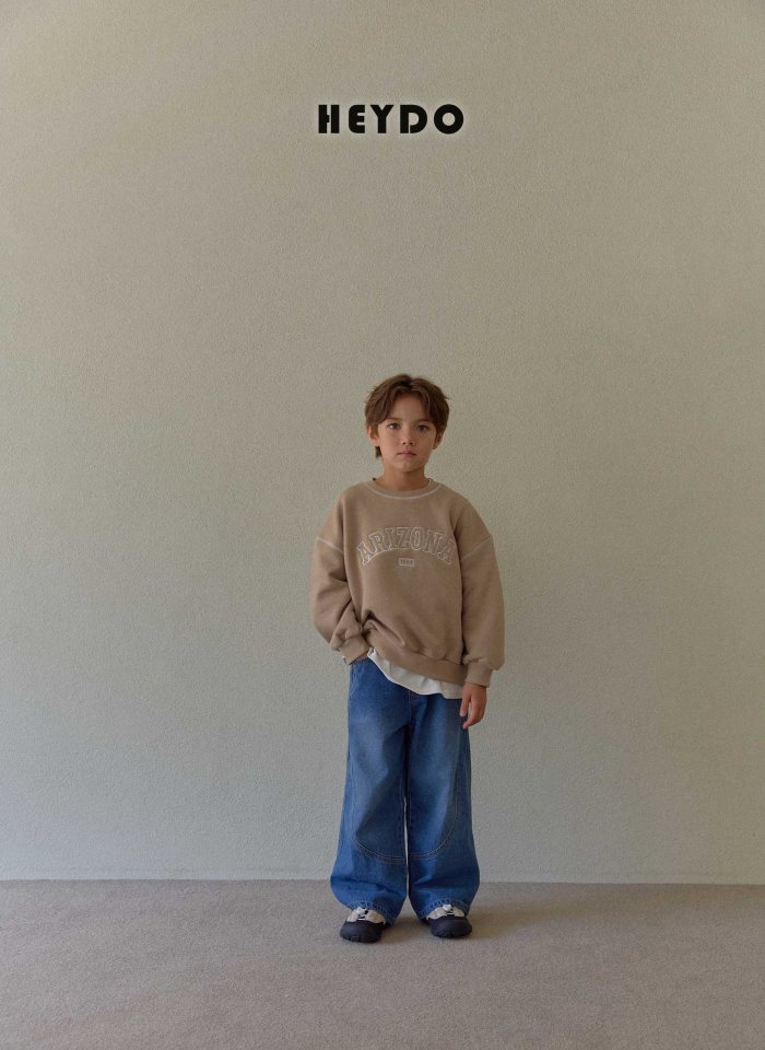 Heydo - Korean Children Fashion - #magicofchildhood - Brush Kuro Denim Pants - 9
