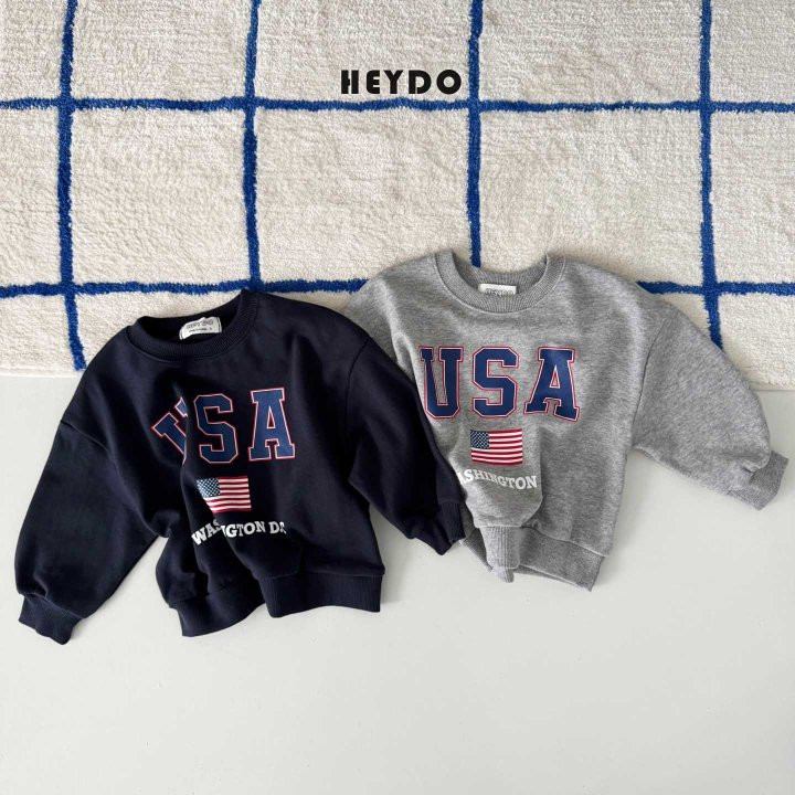 Heydo - Korean Children Fashion - #minifashionista - USA Sweatshirt