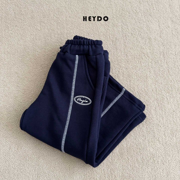 Heydo - Korean Children Fashion - #minifashionista - Logo Embroidery Pants - 8