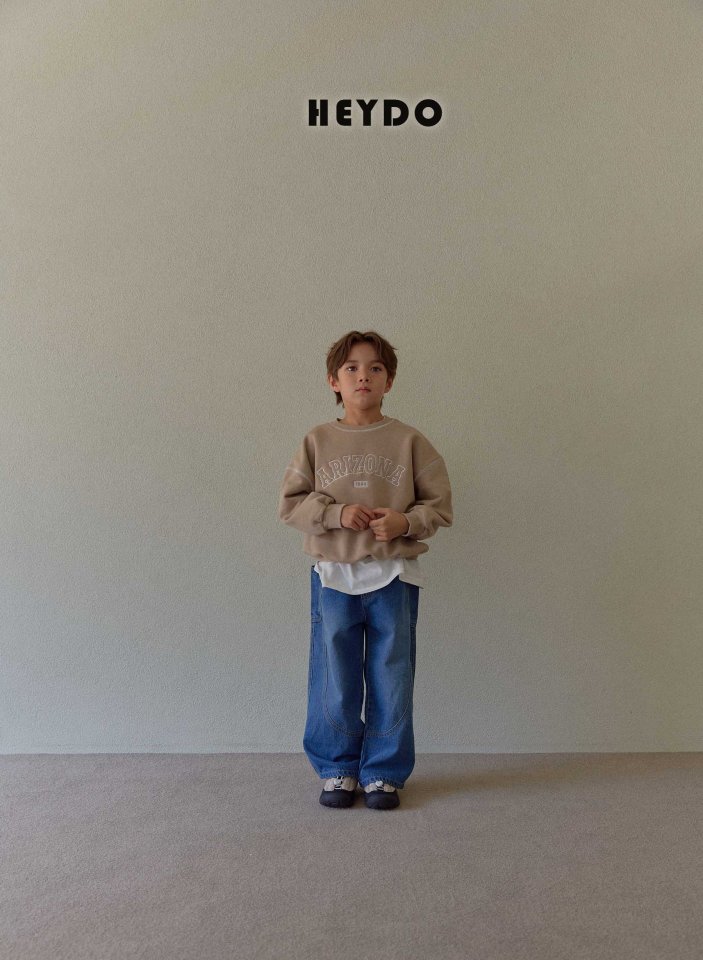 Heydo - Korean Children Fashion - #minifashionista - Brush Kuro Denim Pants - 10
