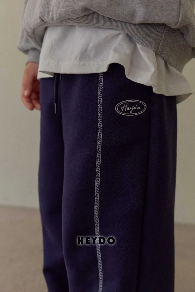 Heydo - Korean Children Fashion - #prettylittlegirls - Logo Embroidery Pants - 9