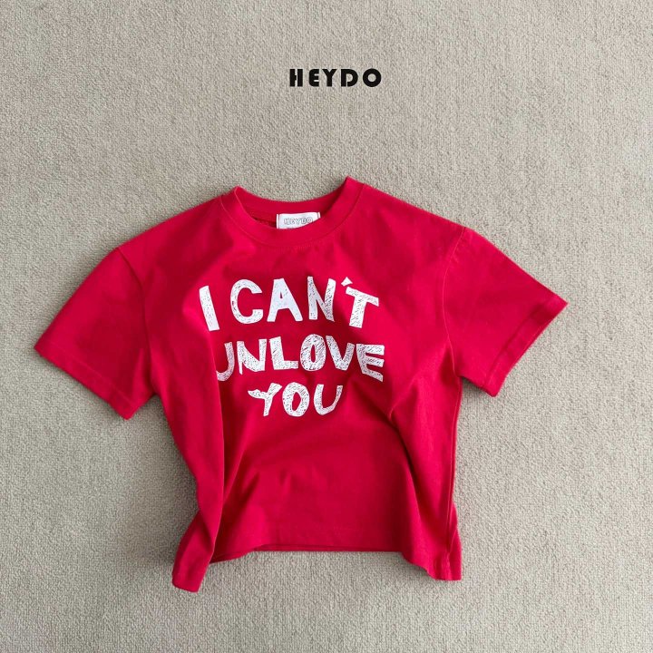 Heydo - Korean Children Fashion - #prettylittlegirls - Unlove Short Sleeve Tee - 6