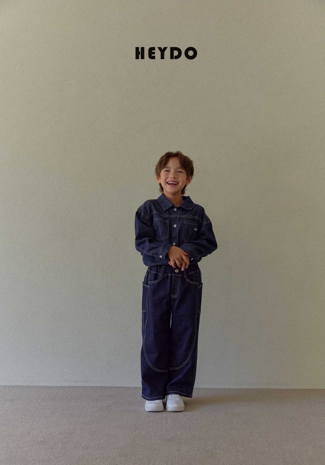 Heydo - Korean Children Fashion - #stylishchildhood - Kuro Denim Pants - 11
