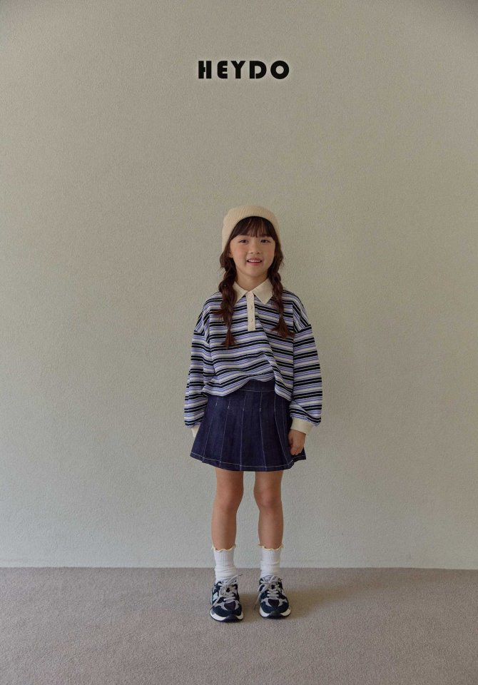 Heydo - Korean Children Fashion - #stylishchildhood - Mitte Stripe Collar Tee - 10