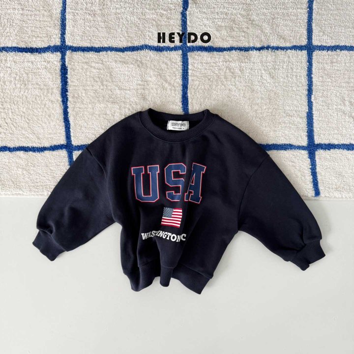 Heydo - Korean Children Fashion - #todddlerfashion - USA Sweatshirt - 3