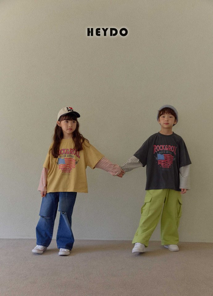 Heydo - Korean Children Fashion - #todddlerfashion - Rock and Rock Double Tee - 11