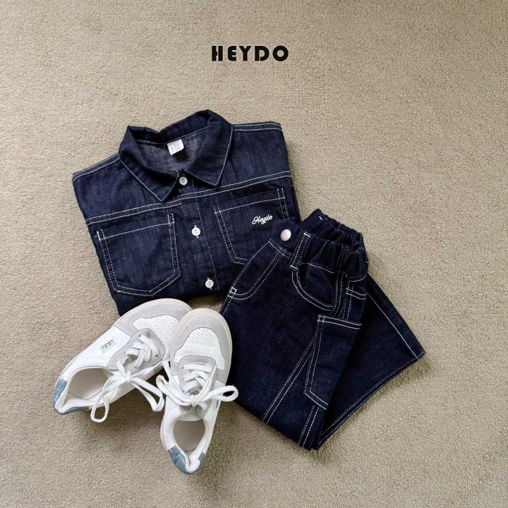 Heydo - Korean Children Fashion - #todddlerfashion - Kuro Denim Pants - 9