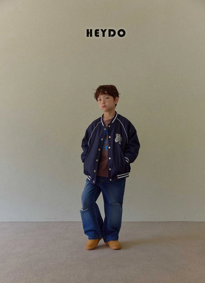 Heydo - Korean Children Fashion - #todddlerfashion - HD Baseball Jumper - 10