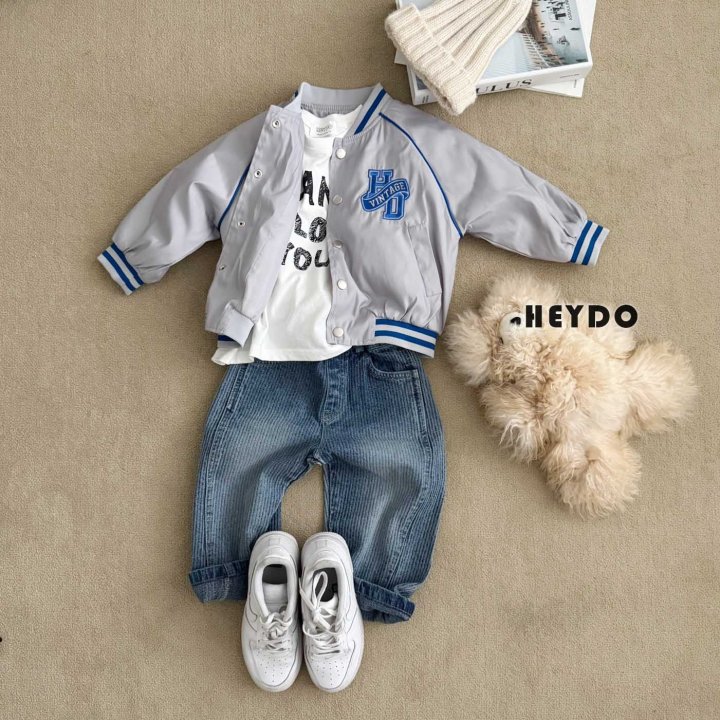 Heydo - Korean Children Fashion - #toddlerclothing - Bints Denim Pants - 6