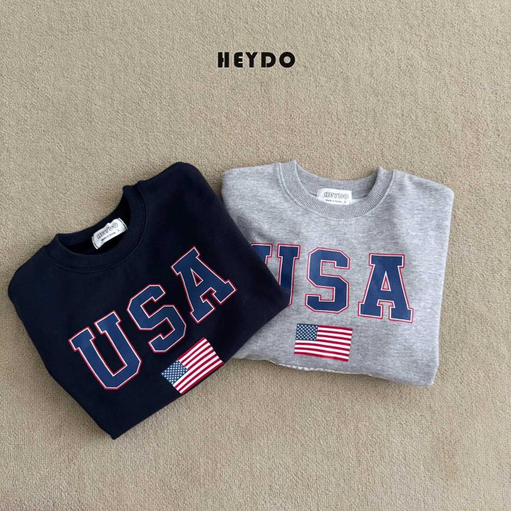 Heydo - Korean Children Fashion - #todddlerfashion - USA Sweatshirt - 4