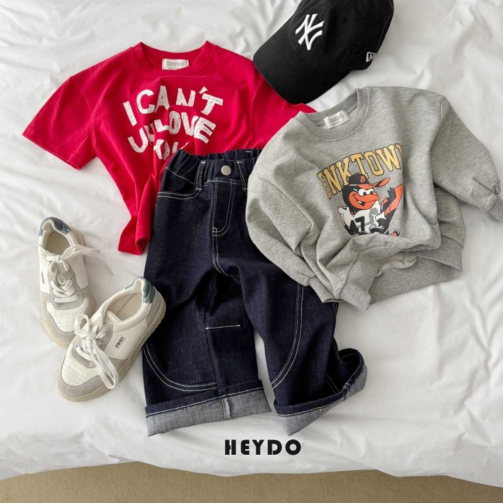Heydo - Korean Children Fashion - #toddlerclothing - Kuro Denim Pants - 10