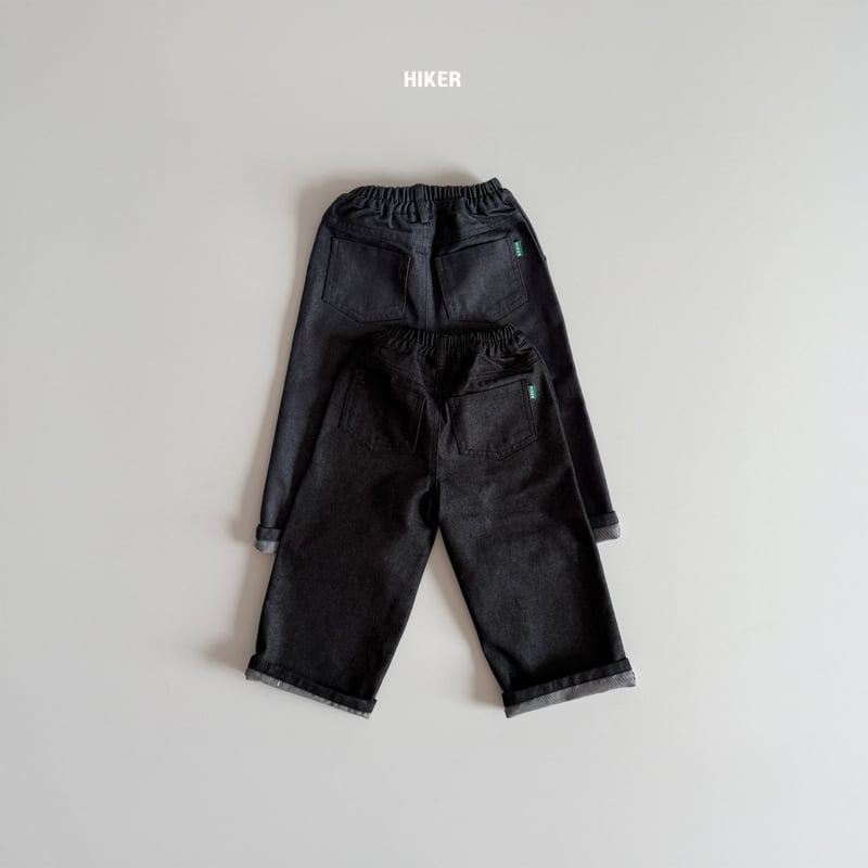 Hiker - Korean Children Fashion - #Kfashion4kids - Preppy Raw Denim Pants - 3