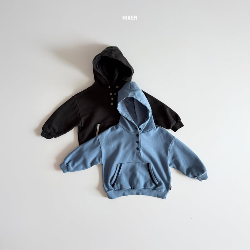 Hiker - Korean Children Fashion - #Kfashion4kids - Derby Button Hoodie