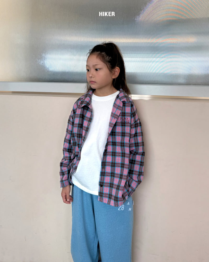 Hiker - Korean Children Fashion - #Kfashion4kids - Hiker Embroidery Check Shirt - 11