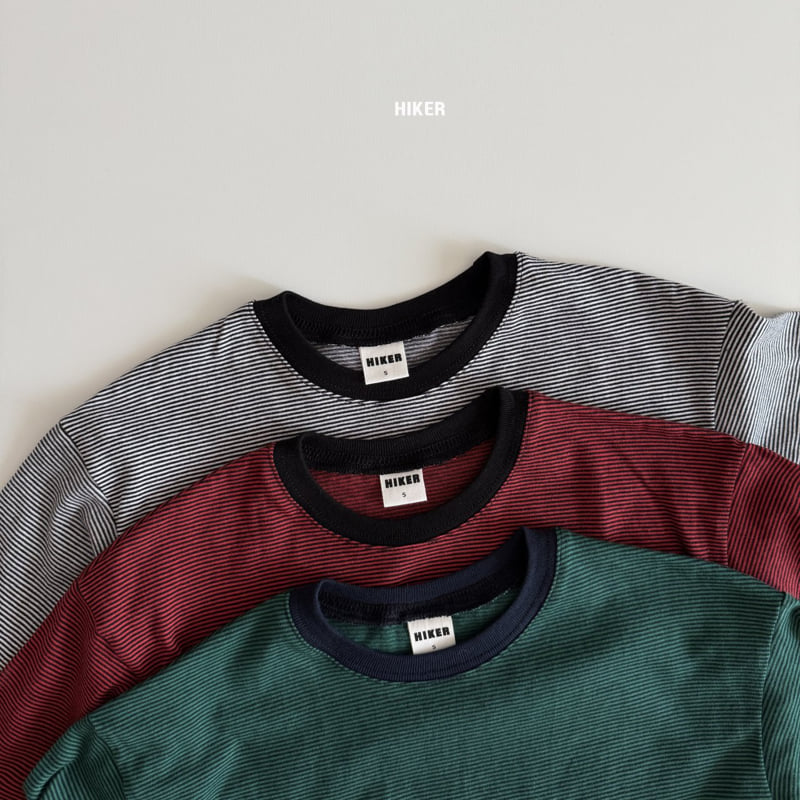 Hiker - Korean Children Fashion - #stylishchildhood - Planned Johnny Stripe Tee - 4