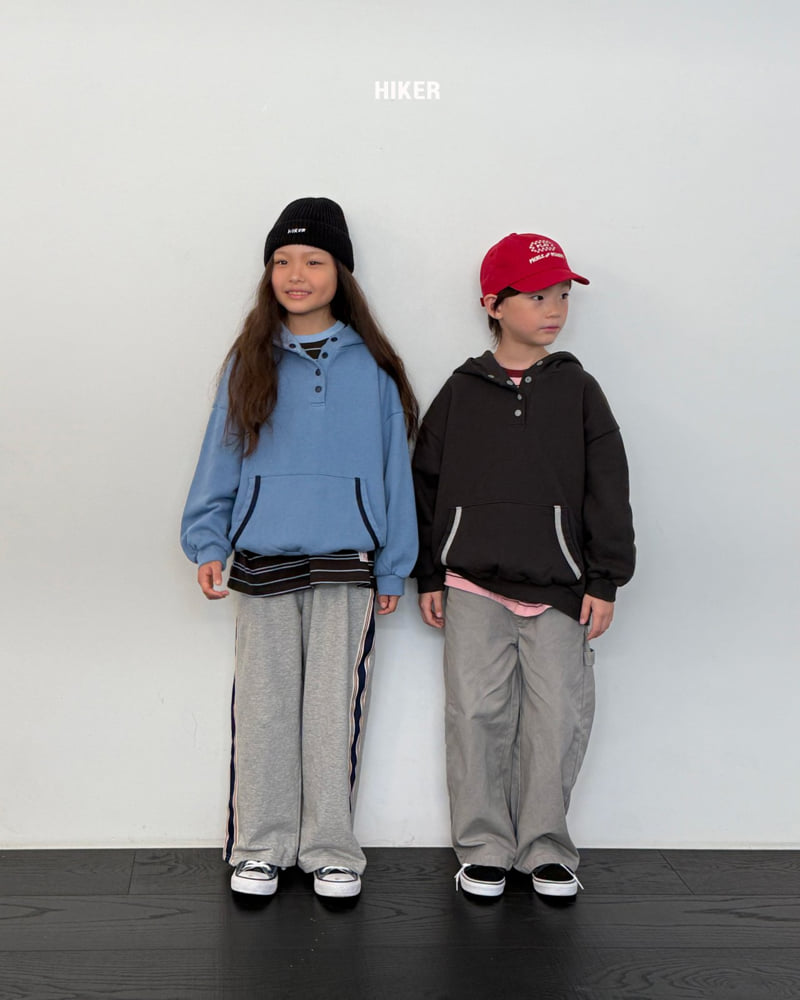 Hiker - Korean Children Fashion - #childrensboutique - Derby Button Hoodie - 8