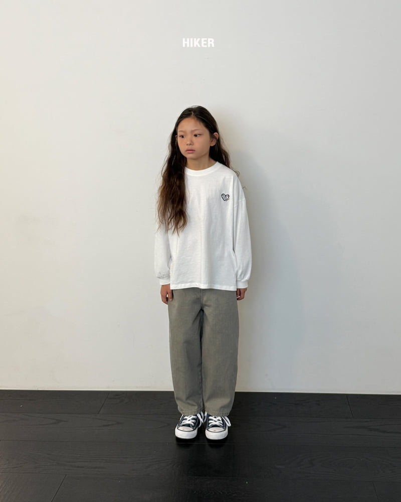 Hiker - Korean Children Fashion - #childrensboutique - Paisley Heart Ribbed Tee - 10