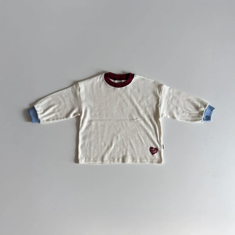 Hiker - Korean Children Fashion - #discoveringself - Love Ribbed Tee - 5