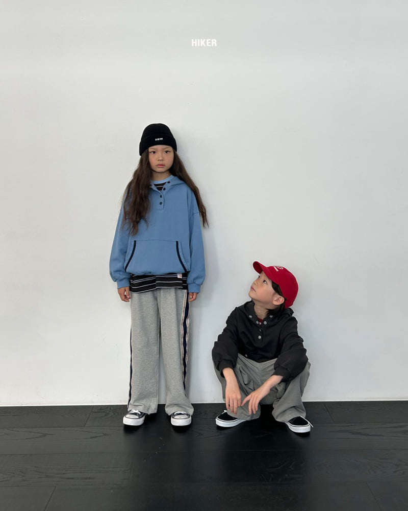 Hiker - Korean Children Fashion - #kidsshorts - Derby Button Hoodie - 12