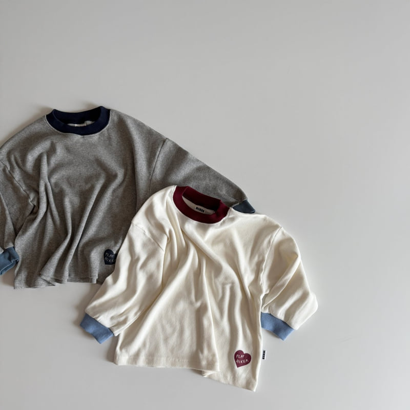 Hiker - Korean Children Fashion - #kidsshorts - Love Ribbed Tee - 7
