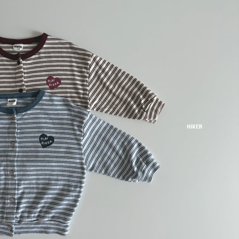 Hiker - Korean Children Fashion - #kidsshorts - Lulu Stripe Cardigan - 5