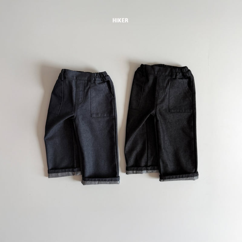 Hiker - Korean Children Fashion - #kidsstore - Preppy Raw Denim Pants