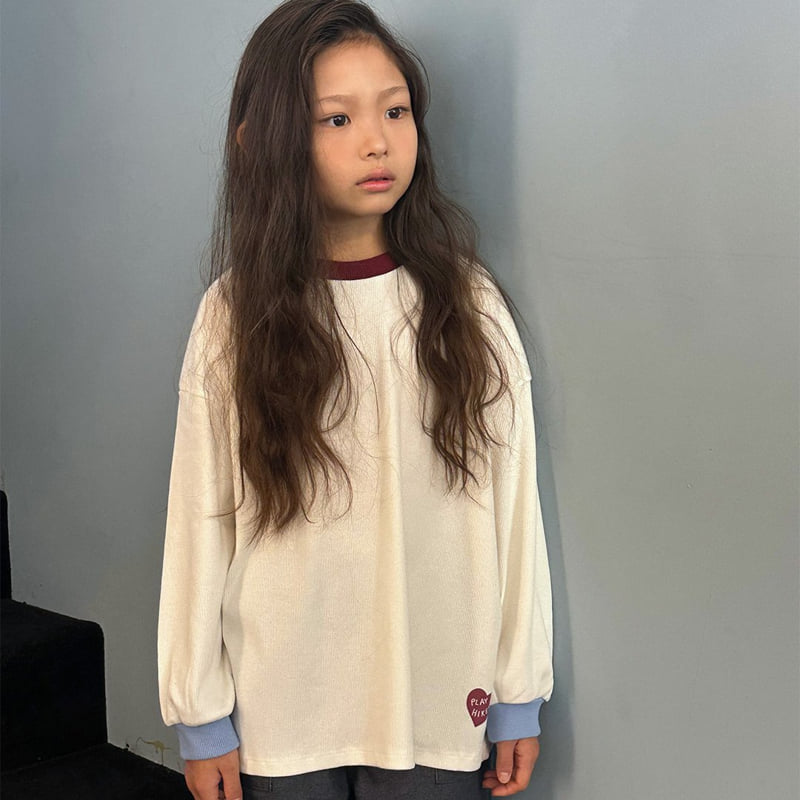Hiker - Korean Children Fashion - #kidsstore - Love Ribbed Tee - 8