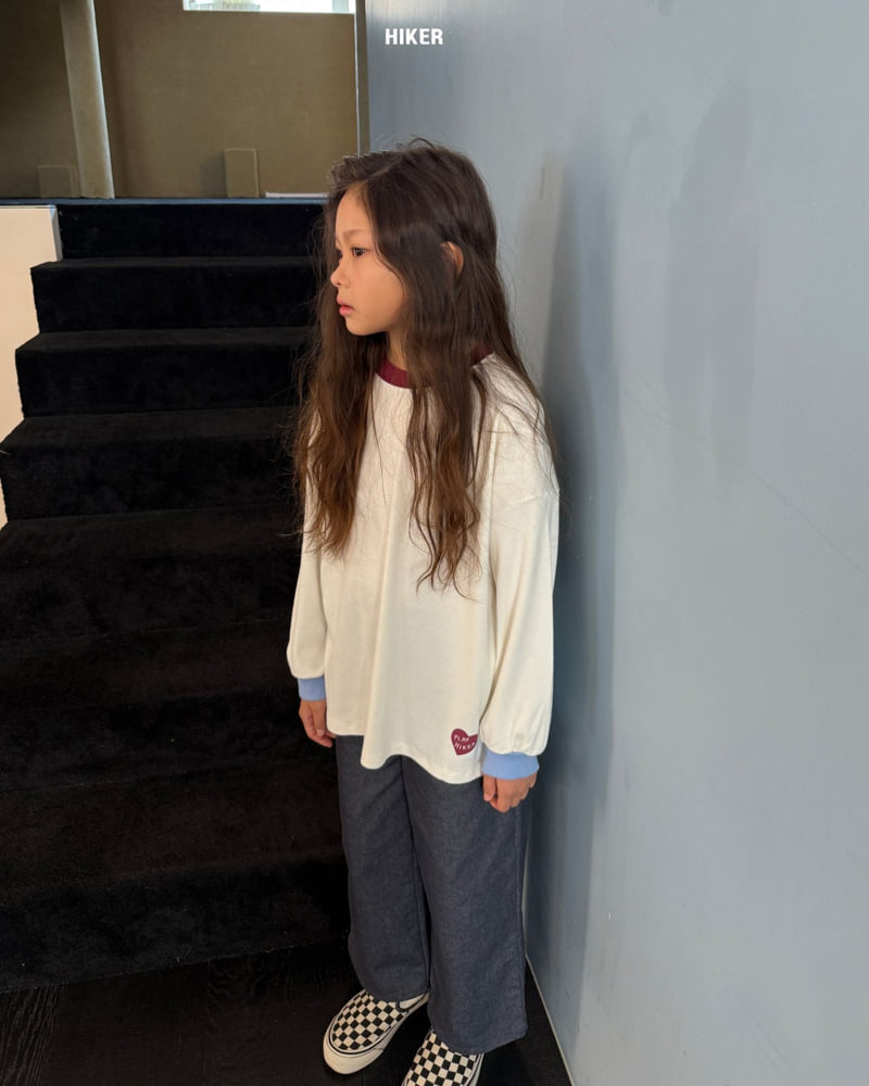 Hiker - Korean Children Fashion - #kidzfashiontrend - Love Ribbed Tee - 9